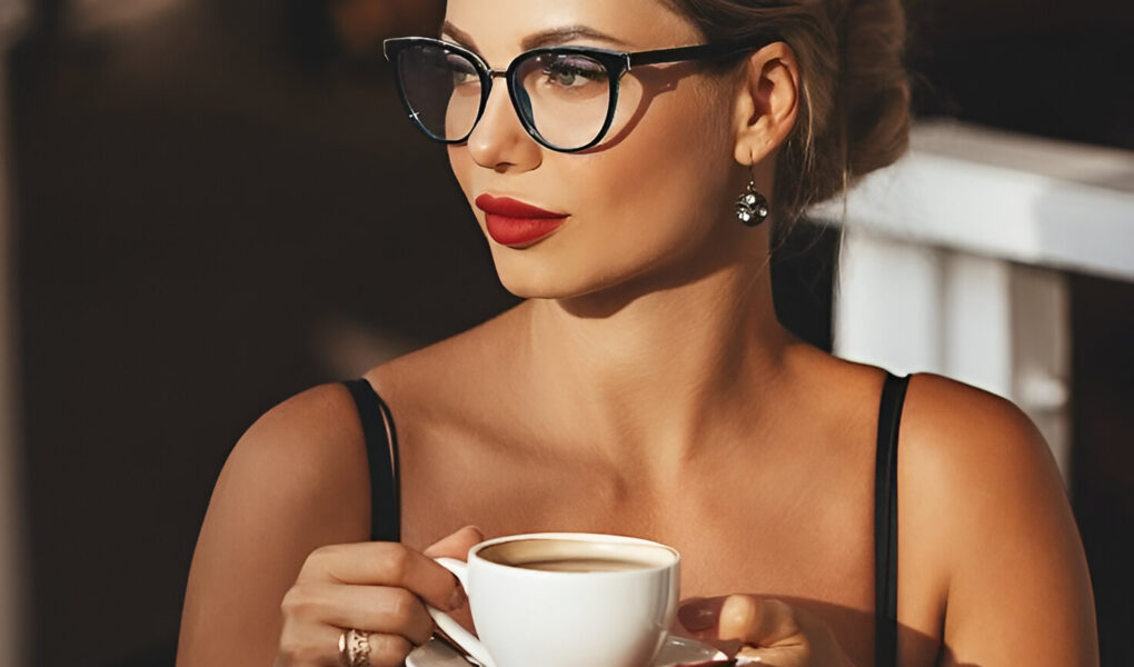 Mulher elegante e bonita